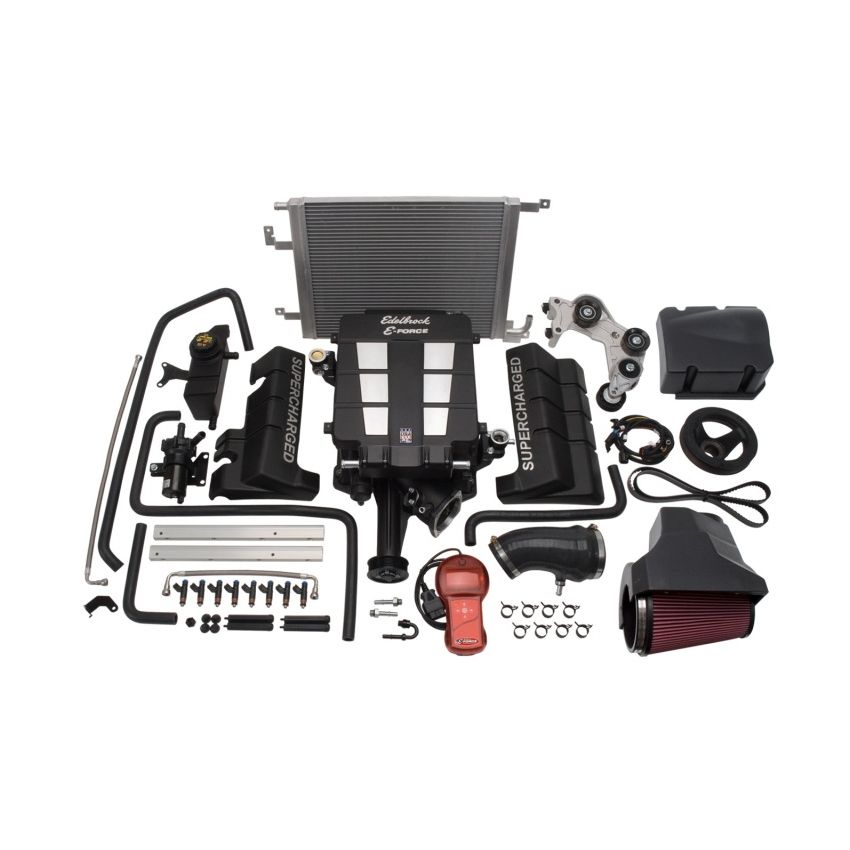 Edelbrock 1536 Supercharger Stage 1 - Street Kit 2005-2010 Chrysler Lx and Lc 6 1L Hemi w/ Tuner