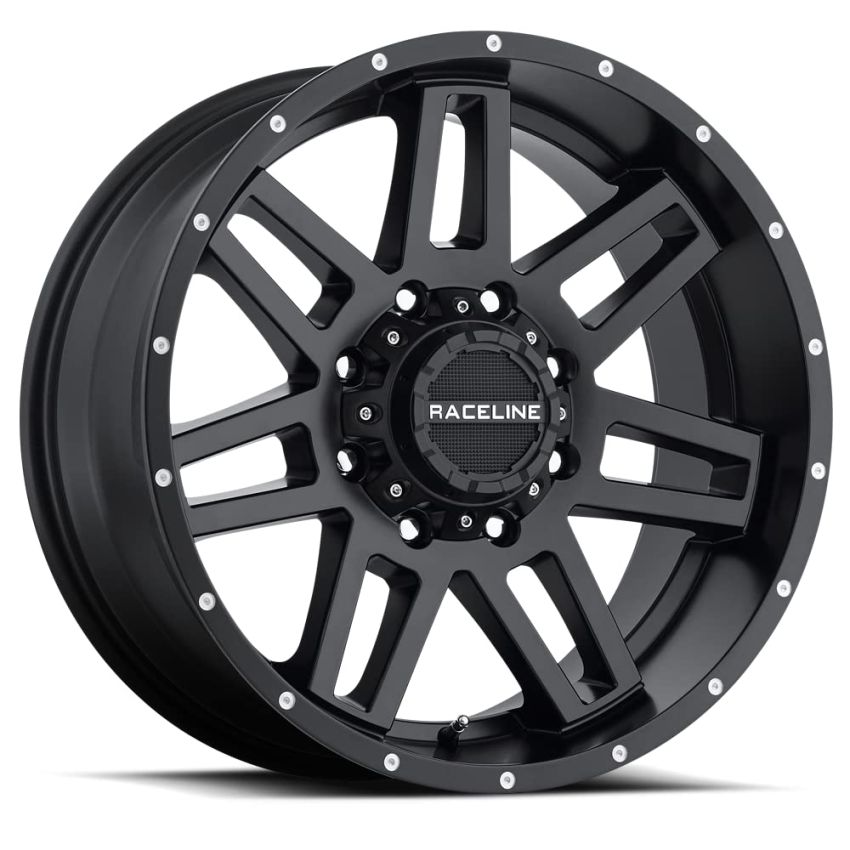 Raceline 931B Injector 16x8in / 8x165.1 BP / 0mm Offset / 125.2mm Bore - Satin Black Wheel
