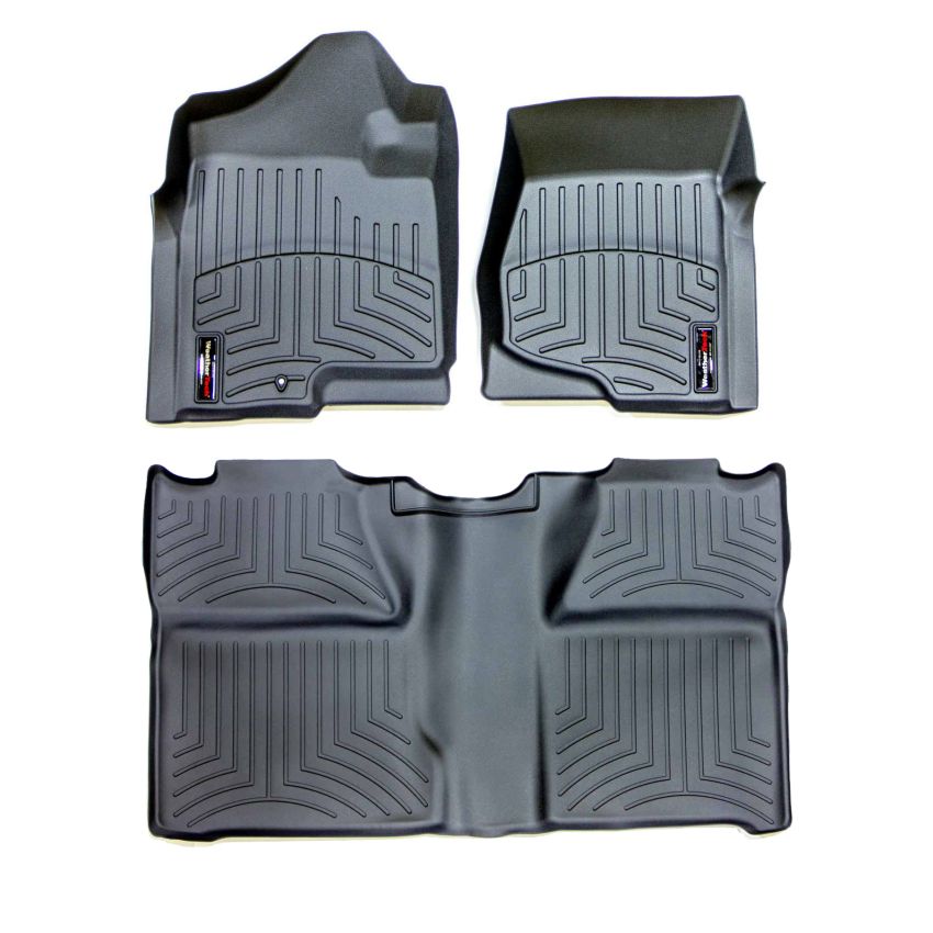 WEATHERTECH WEA44066-1-0 07-14 Silverado Front & Rear Floorliners Black
