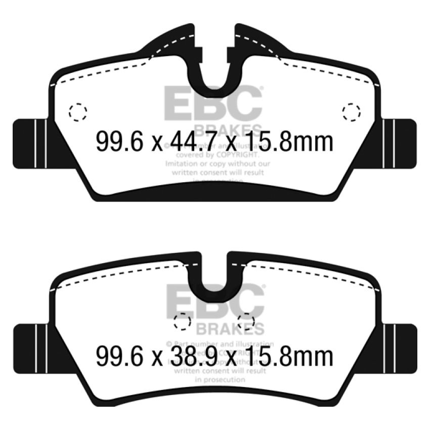 EBC UD1800 14+ Mini Hardtop 1.5 Turbo Cooper Ultimax2 Rear Brake Pads