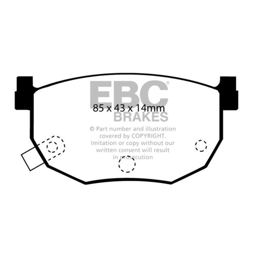 EBC UD272 99-01 Hyundai Elantra 2.0 Ultimax2 Rear Brake Pads