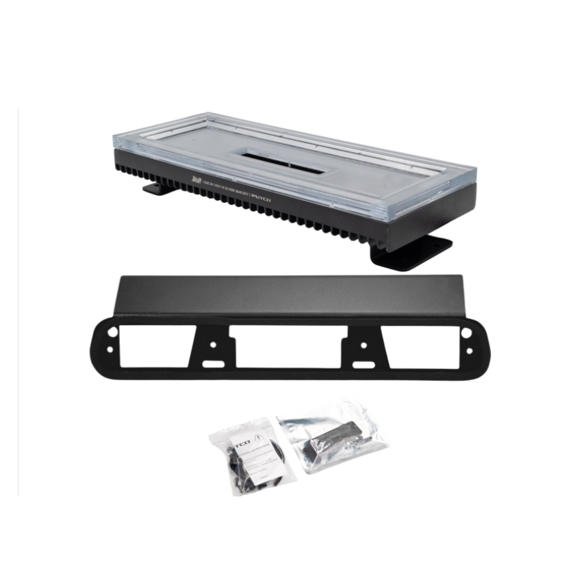 Putco 960112 Universal Yellow Jacket 12in x 4.5in Strobe Light Bar - Yellow/White