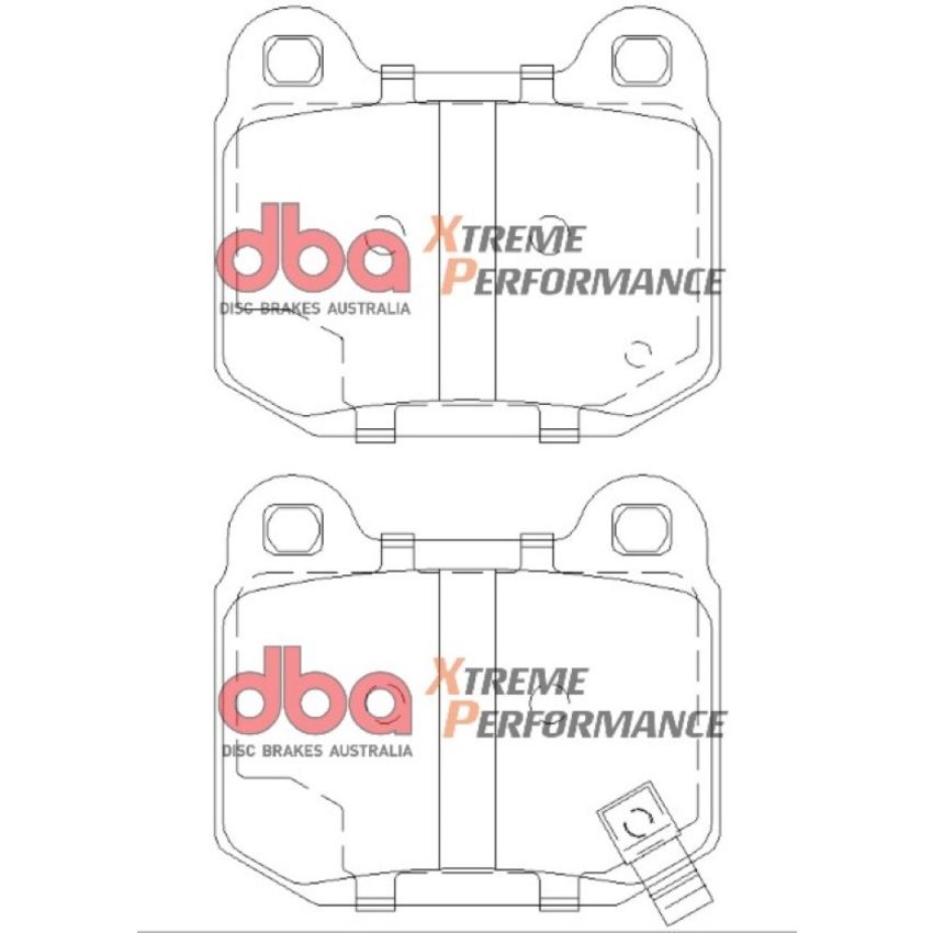 DBA 03-06 EVO / 04-09 STi / 03-07 350Z Track Edition/G35 w/ Brembo XP650 Rear Brake Pads