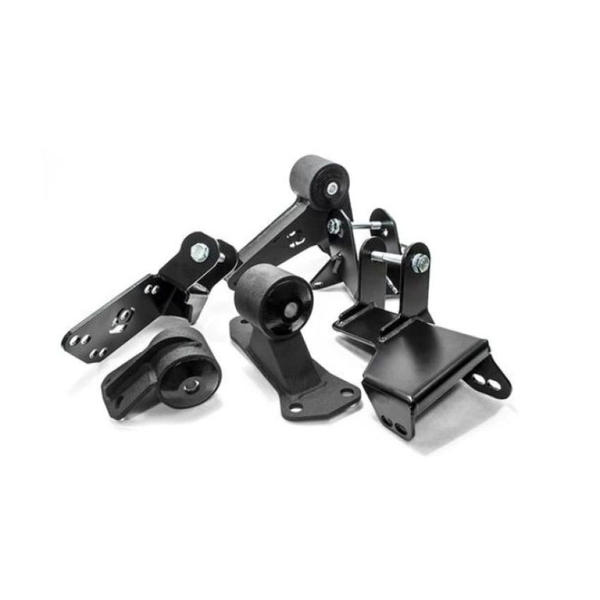 Innovative 96-00 Civic K-Series Black Steel Mounts 75A Bushings (EG/DC Subframe)