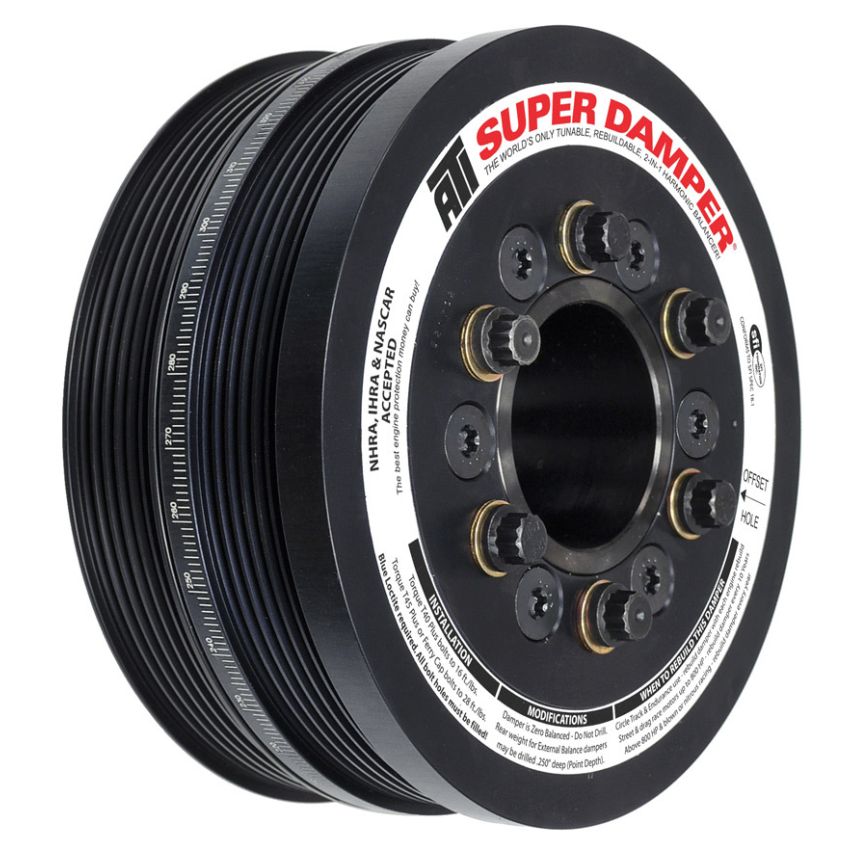 ATI ATI918047 Damper - 6.78in - Alum - (2) 6 Grv - Ford Coyote 5.0L - w/A/C Pulley - OEM Size