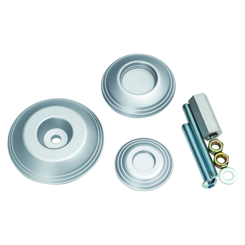 Kuryakyn 3808 Lodestar Rear Axle Sliders-BMW-Silver