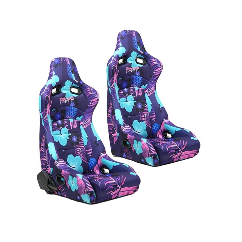 NRG RSC-710 L/R-PINA Prisma Lab Reclinable Bucket Racing Seat - Pair (Pina)