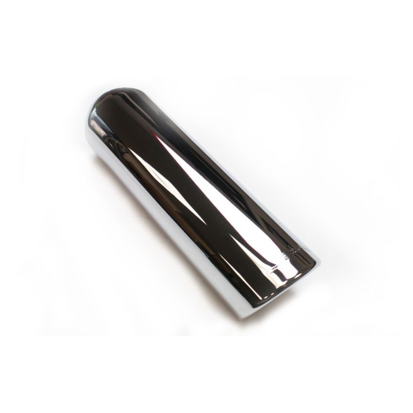 JBA 2.5in x 3.5in x 11in Rolled Stainless Steel Chrome Plated Exhaust Tip