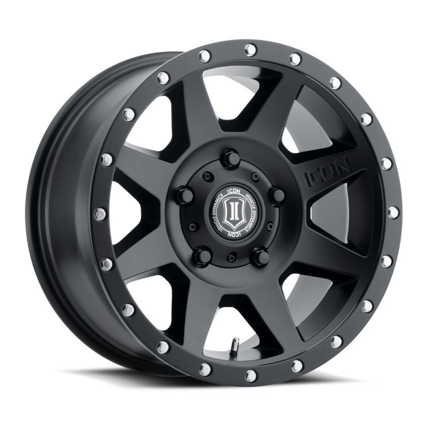 ICON 1818905560SB Rebound 18x9 5x150 25mm Offset 6in BS 110.1mm Bore Satin Black Wheel