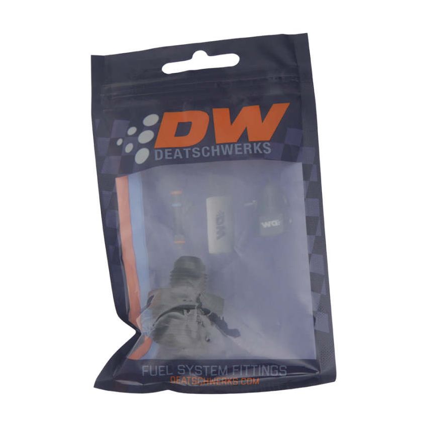 DeatschWerks 10AN ORB Male to 6AN Male Flare Adapter (Incl O-Ring) - Anodized Matte Black