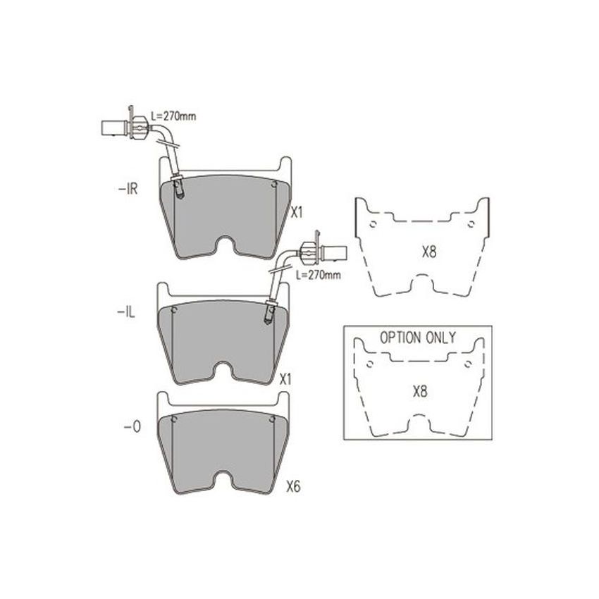 Dash 4 Brakes MD1029 Dash4 Premium Semi-Metallic Pads