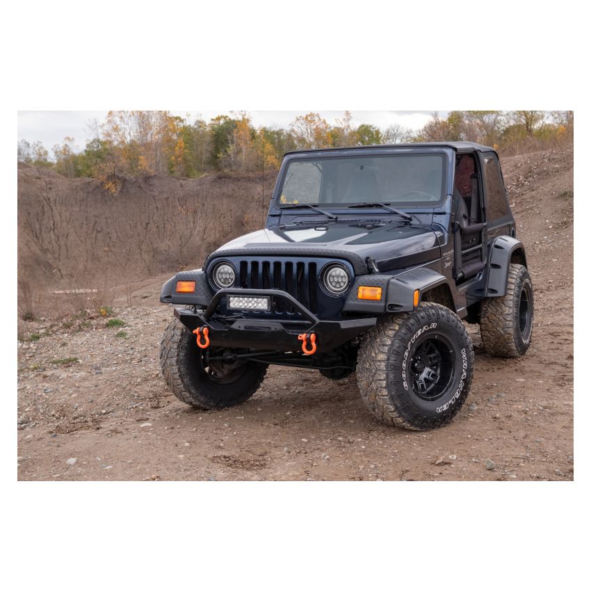 Bushwacker 14007 97-06 Jeep Wrangler Trail Armor Front Corners - Black
