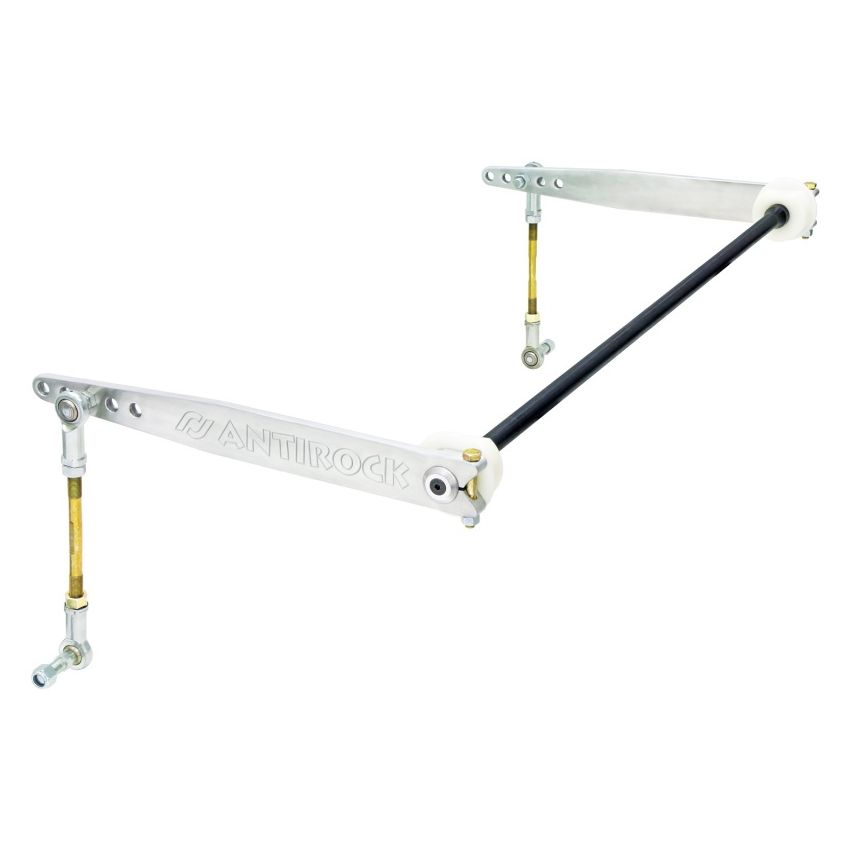 RockJock TJ/LJ Antirock Sway Bar Kit Front Bolt-On Aluminum Arms