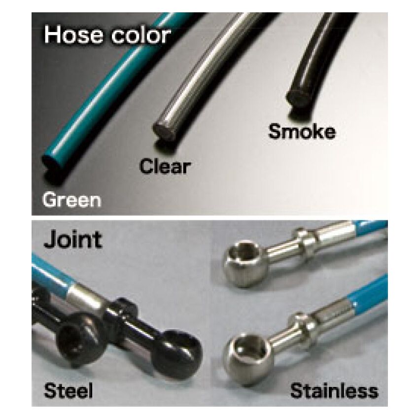 Project Mu BLT-025BG 91-05 Aristo JZS147 Brake Line - Stainless Green