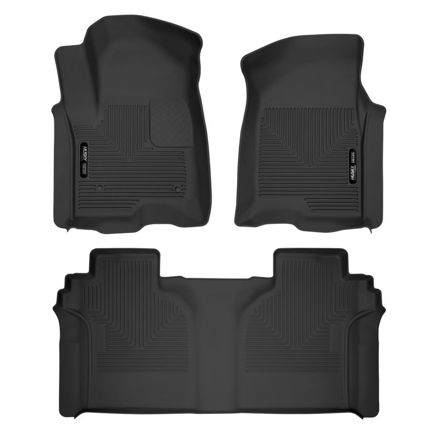 HUSKY LINERS HSK54208 Front & 2nd Seat Floor L iners X-act Contour