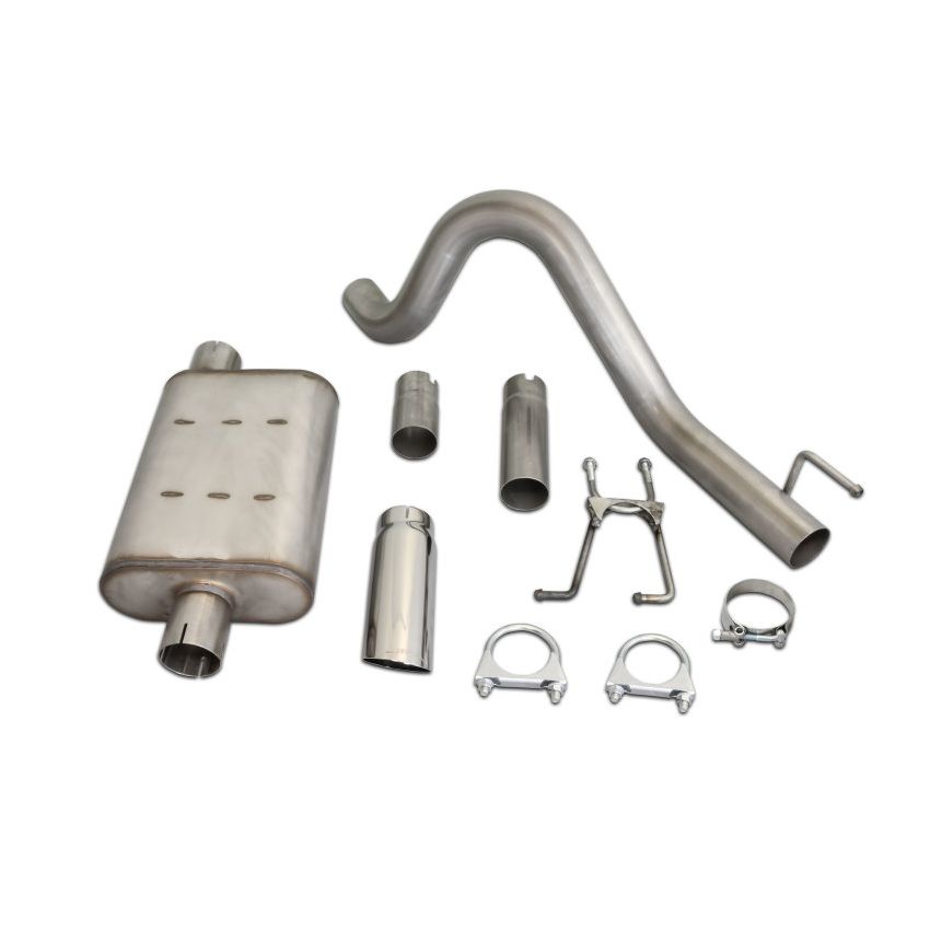 JBA 87-96 Jeep Wrangler YJ 2.5L/4.0L/4.2L 304SS Single Rear Exit Cat-Back Exhaust