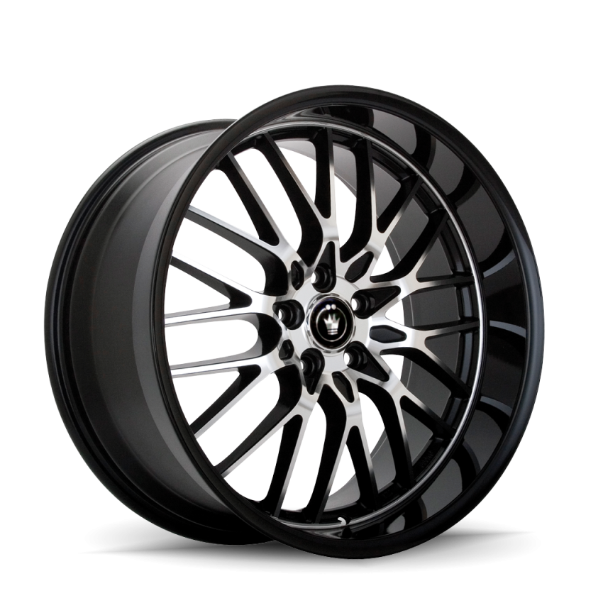 Konig Lace 17x8 5x112 ET45 Black/Machine Spoke