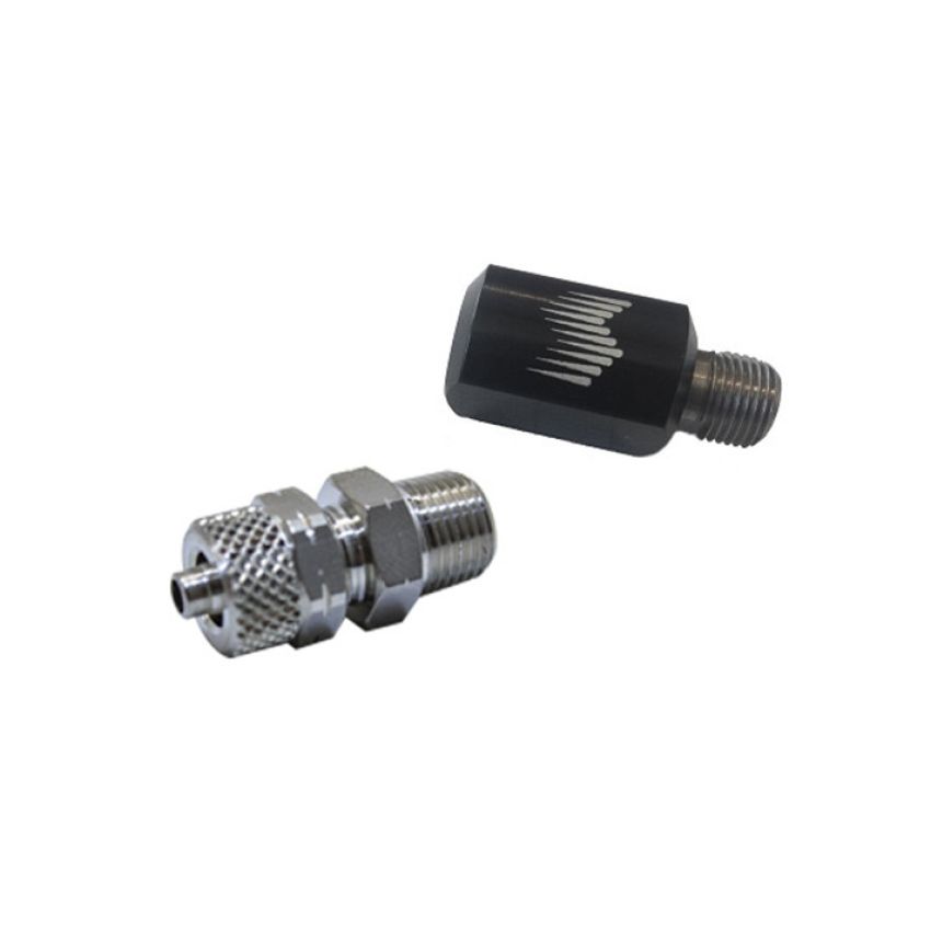 Snow Performance 90 Degree Nozzle Holder (1/8in. NPT to 1/4in. OD Tube) - Black