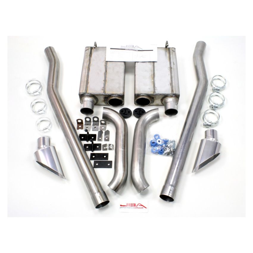 JBA 50-2651 65-70 Ford Mustang 260-428 409SS Eleanor Style Dual Side Header Back Exhaust