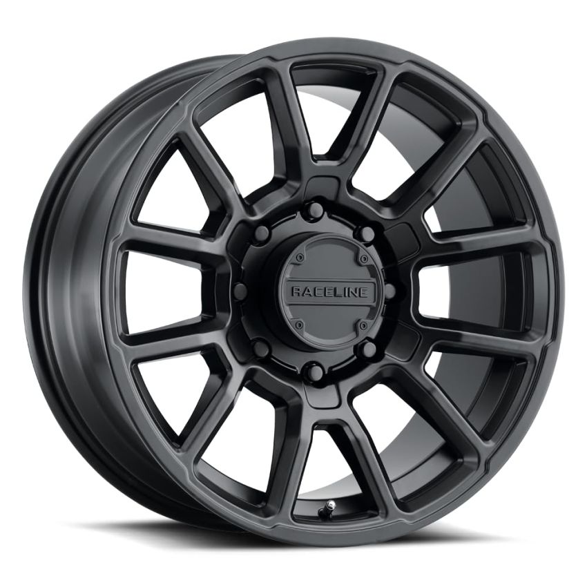 Raceline 950B Gauge 18x9in / 8x170 BP / 18mm Offset / 125.2mm Bore - Satin Black Wheel