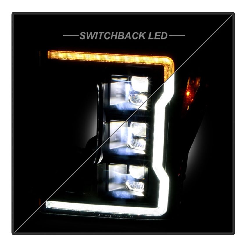 SPYDER 5088635 High-Power LED Module ( Low Beam ) Equipped Headlights - Black