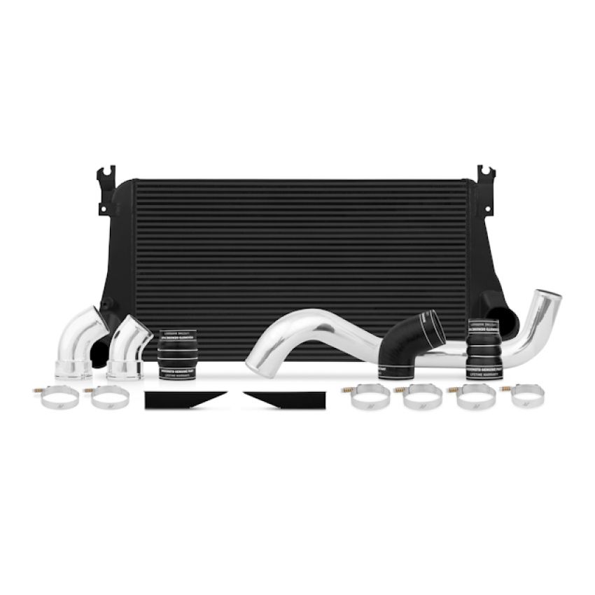 Mishimoto MMINT-DMAX-06KBK 06-10 Chevy 6.6L Duramax Intercooler Kit w/ Pipes (Black)