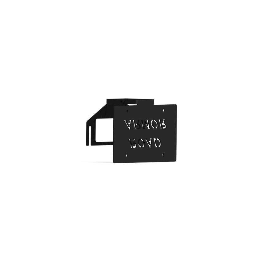 Road Armor LPF360B 3.6in Offset Fairlead Mount - Tex Blk