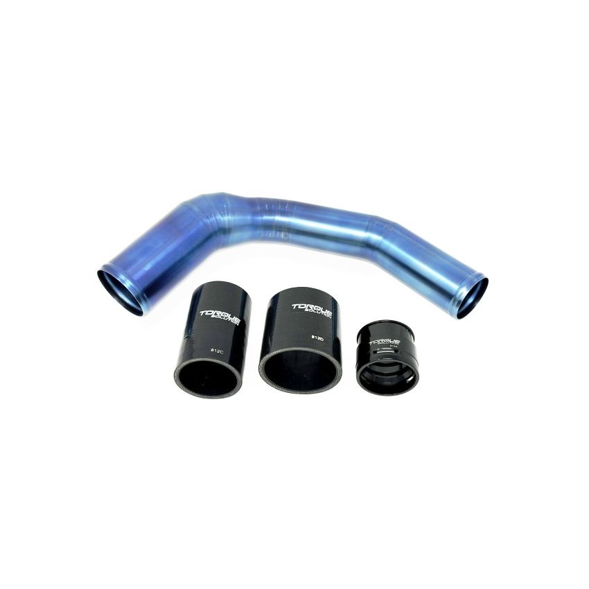 Torque Solution TS-SU-812BU 2022+ Subaru WRX / 19-23 Subaru Ascent Titanium Top Mount Charge Pipe - Burnt Blue