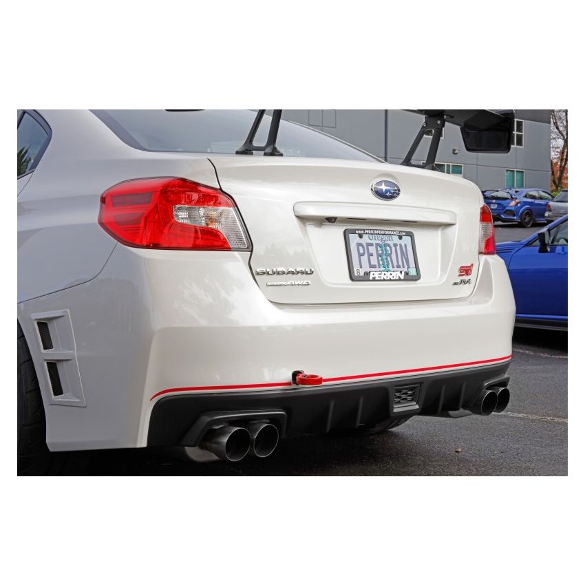 Perrin 15-19 Subaru WRX/STI Tow Hook Kit (Rear) - Red