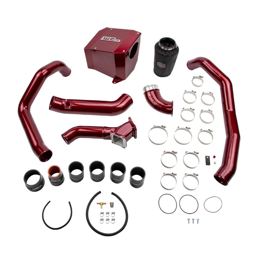Wehrli WCF100435-FG 01-04 Duramax LB7 Stage 2 High Flow Intake Bundle Kit - Fluorescent Green