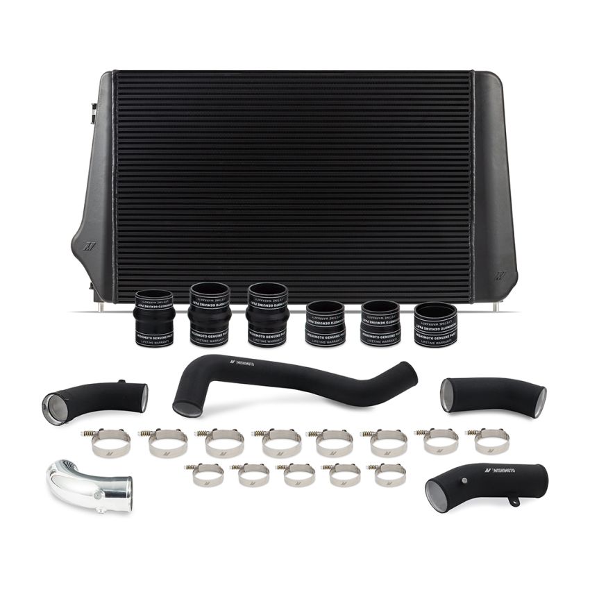 Mishimoto MMINT-DMAX-17KBKBK 17-19 GM L5P Duramax Intercooler Kit - Black w/ WBK Pipes