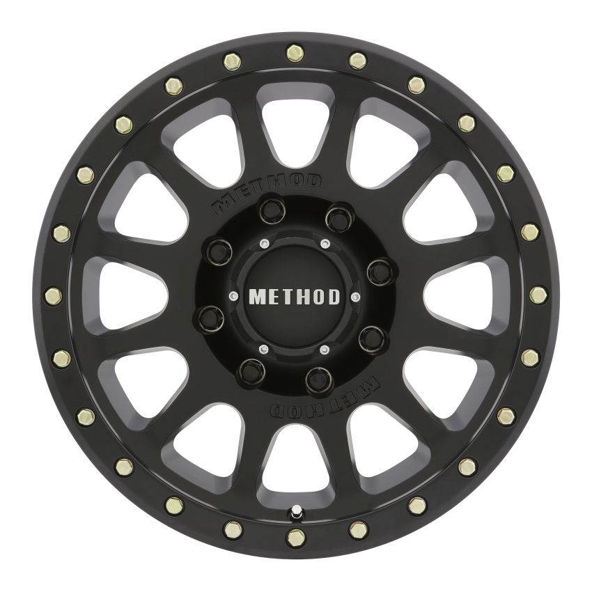 Method Wheels MR30578588500H Method MR305 NV HD 17x8.5 0mm Offset 8x180 130.81mm CB Matte Black Wheel