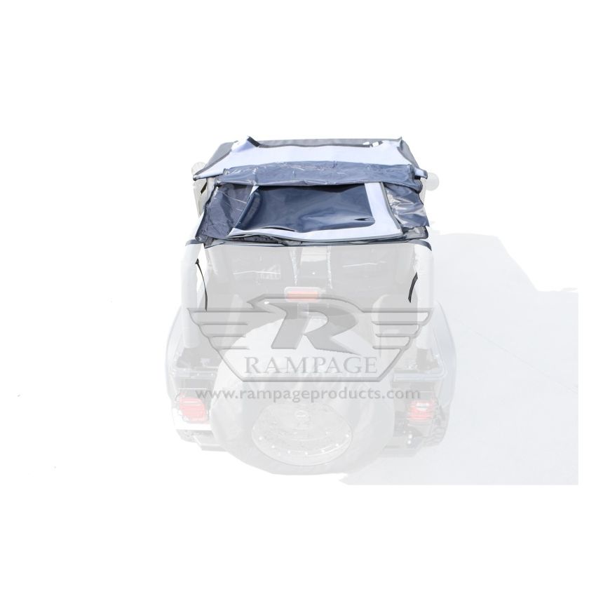 Rampage 1992-1995 Jeep Wrangler(YJ) Frameless Soft Top Kit - Black Diamond