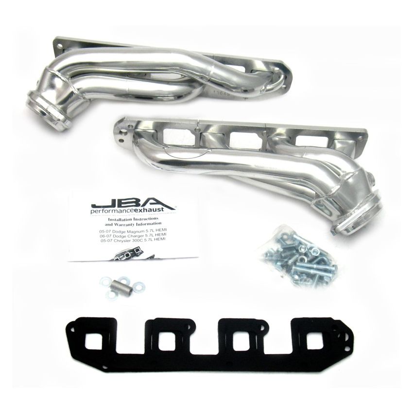JBA 04-08 Chrysler 5.7L HEMI 1-3/4in Primary Silver Ctd Cat4Ward Header
