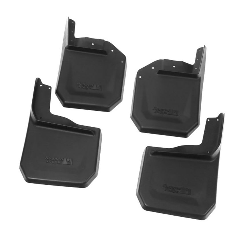 Rugged Ridge Splash Guard Kit Black 07-18 Jeep Wrangler JK