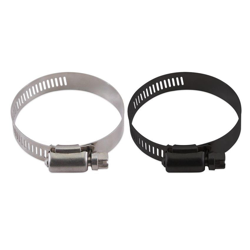 Mishimoto MMCLAMP-WG-64HTBK High-Torque Worm Gear Clamp1.57in.-2.52in. (40mm-64mm) - Pack of 10 (Black)