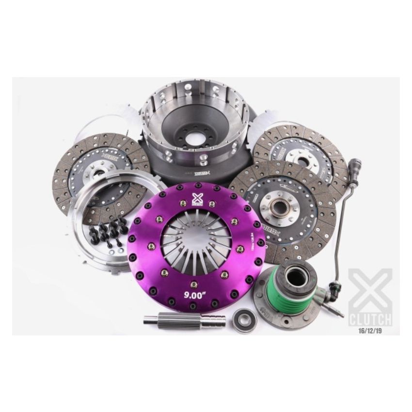 XCLUTCH XKCR23632-3G 14-19 Chevrolet Corvette 6.2L 9in Triple Solid Organic Clutch Kit