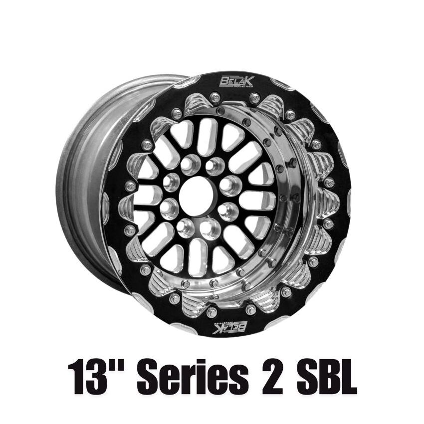 Belak Wheels 13094100S25BS-NBL Belak 13x9 / 5in BS / 4x100 BP / High Pad / Series 2 Wheel - Non-Beadlock