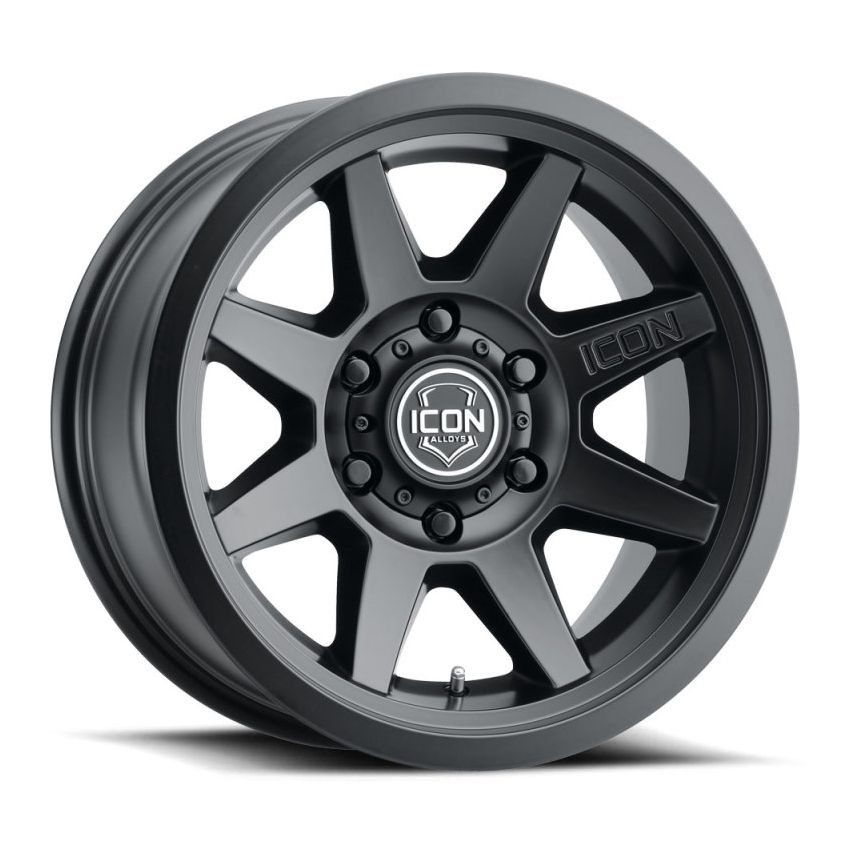 ICON 1917858347SB Rebound 17x8.5 6x5.5 0mm Offset 4.75in BS 106.1mm Bore Satin Black Wheel