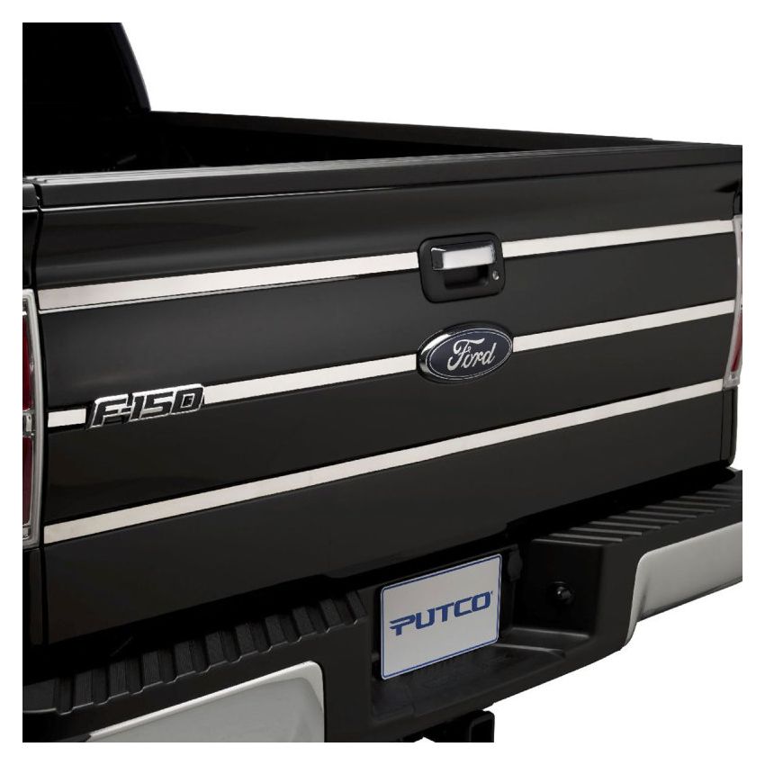 Putco 402702 09-14 Ford F-150 - SS Tailgate Accent - 6pcs (3 Horizontal Lines) Tailgate Accents