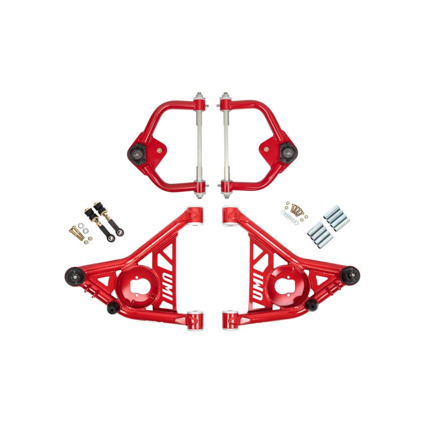UMI Performance 265253-1-R 70-81 GM F-Body Front A-arm Kit Delrin Bushings Tall Ball Joints