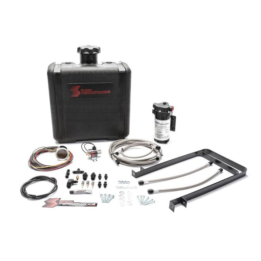 Snow Performance 07-17 Cummins 6.7L Stg 2 Boost Cooler Water Injection Kit (SS Braid Line & 4AN)
