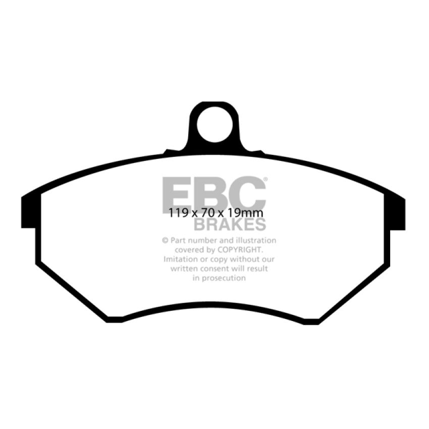 EBC UD684 89-93 Volkswagen Corrado 1.8 Supercharged Ultimax2 Front Brake Pads
