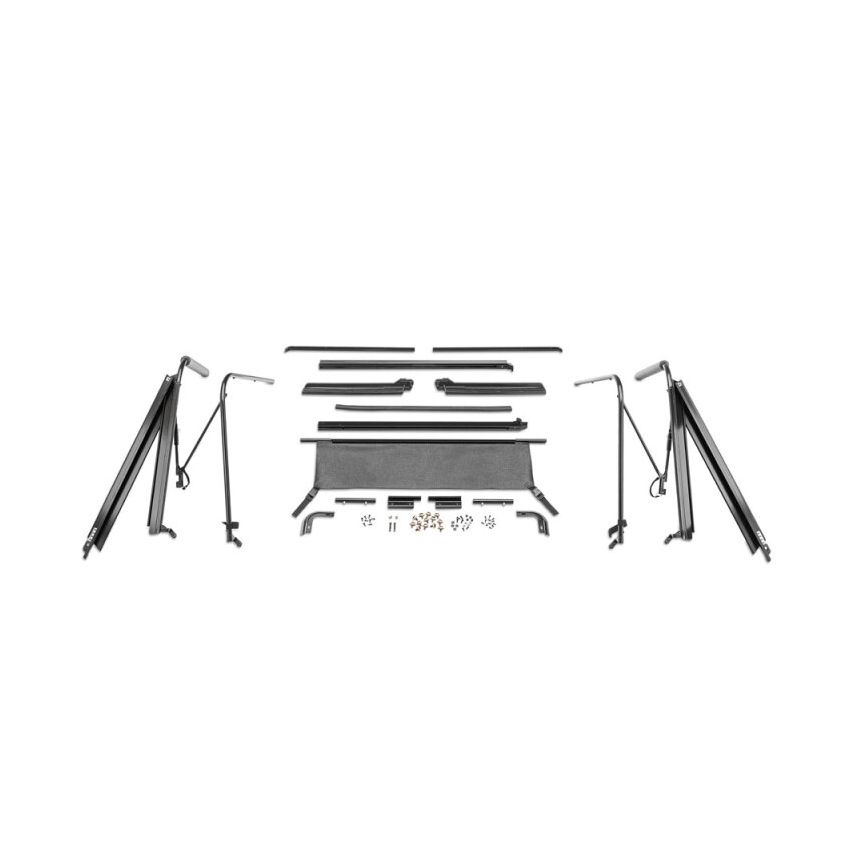 Rampage 1987-1995 Jeep Wrangler(YJ) Soft Top Hardware - Black