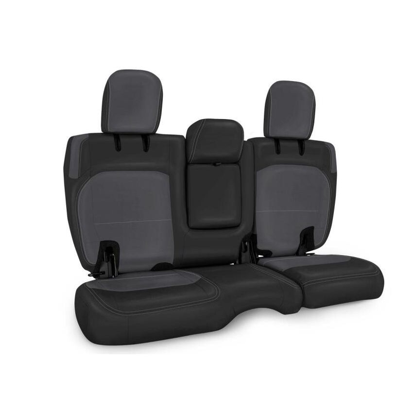 PRP 2018+ Jeep Wrangler JLU/4 door Rear Bench Cover with Leather Interior - Black/Grey