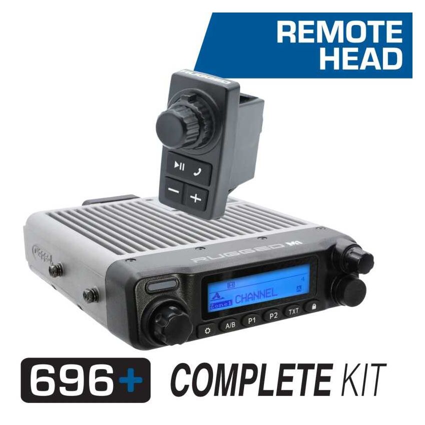Rugged Radios MCK-696RS-2P-M1 696 PLUS Complete Master Comm Kit w/ Intercom - 2-Way Radio M1 VHF Business Band