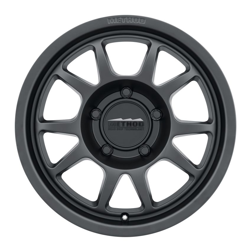 Method Wheels MR70278550500 Method MR702 17x8.5 0mm Offset 5x5 71.5mm CB Matte Black Wheel