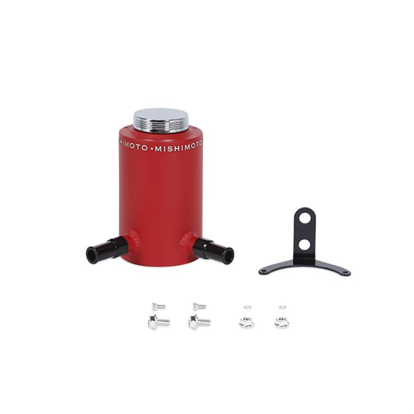 Mishimoto Aluminum Power Steering Reservoir Tank - Wrinkle Red