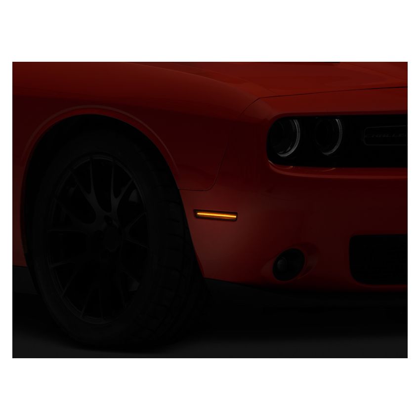 Raxiom 15-22 Challenger Excluding Widebody Axial Series LED Side Marker Lights (Smoked)