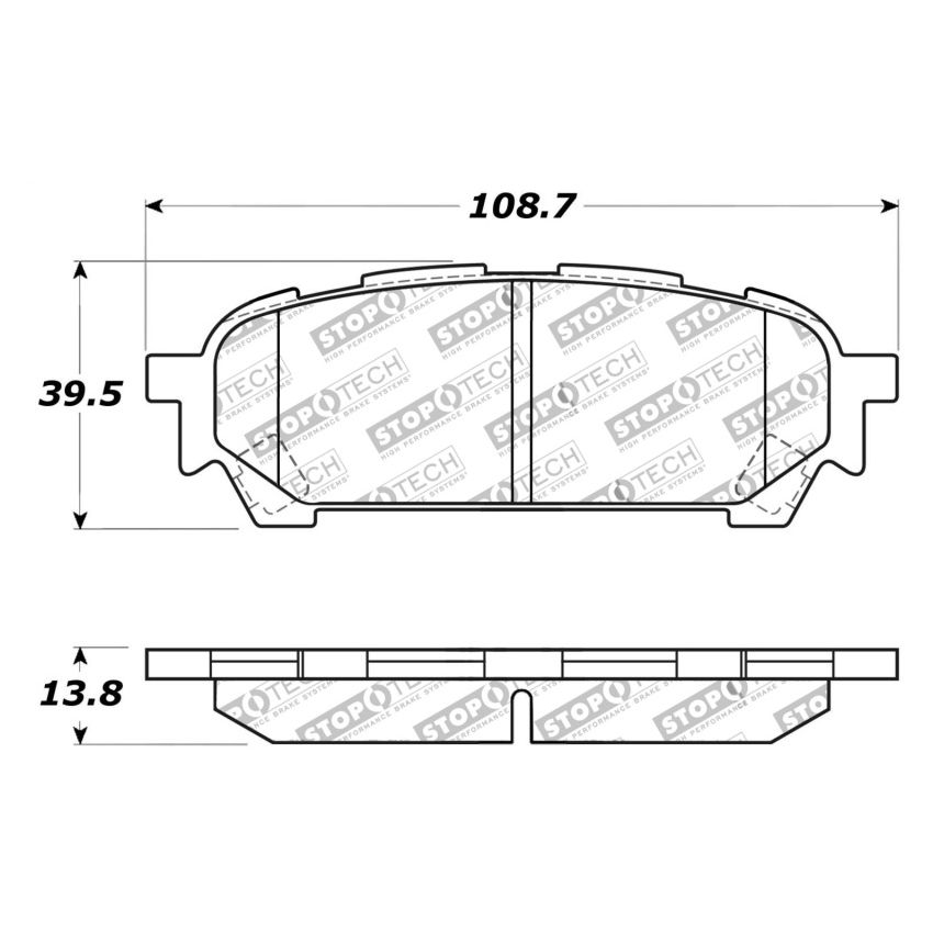 StopTech Performance 03-05 WRX Rear Brake Pads